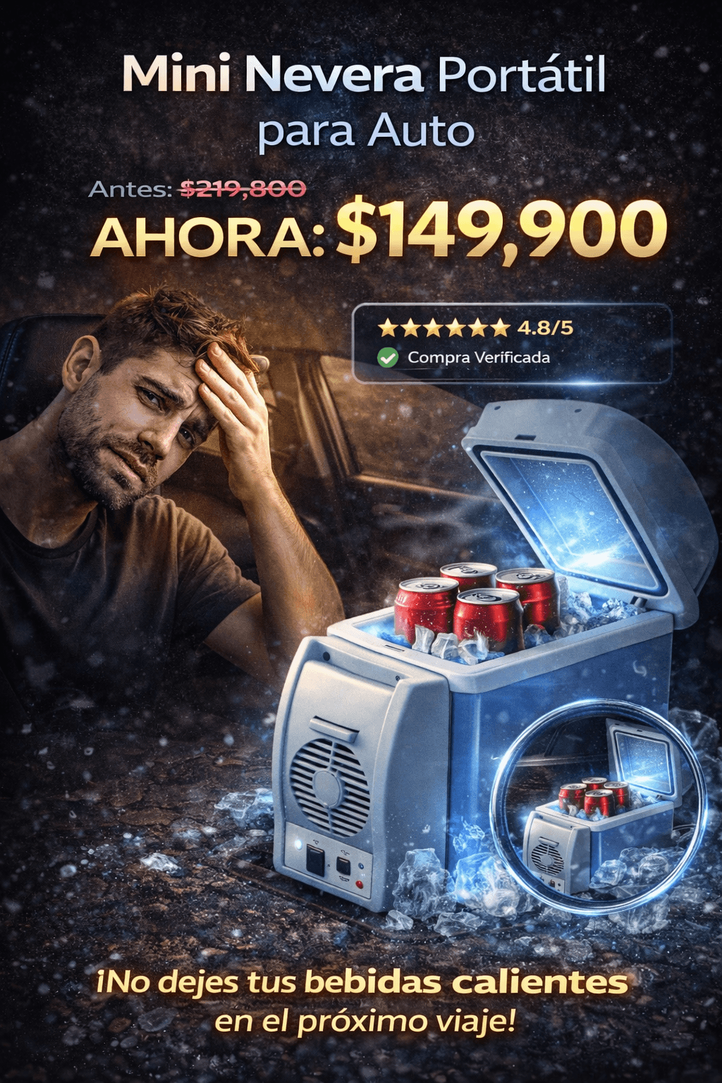 Mini Nevera Portátil Para Carro 7.5 Litr