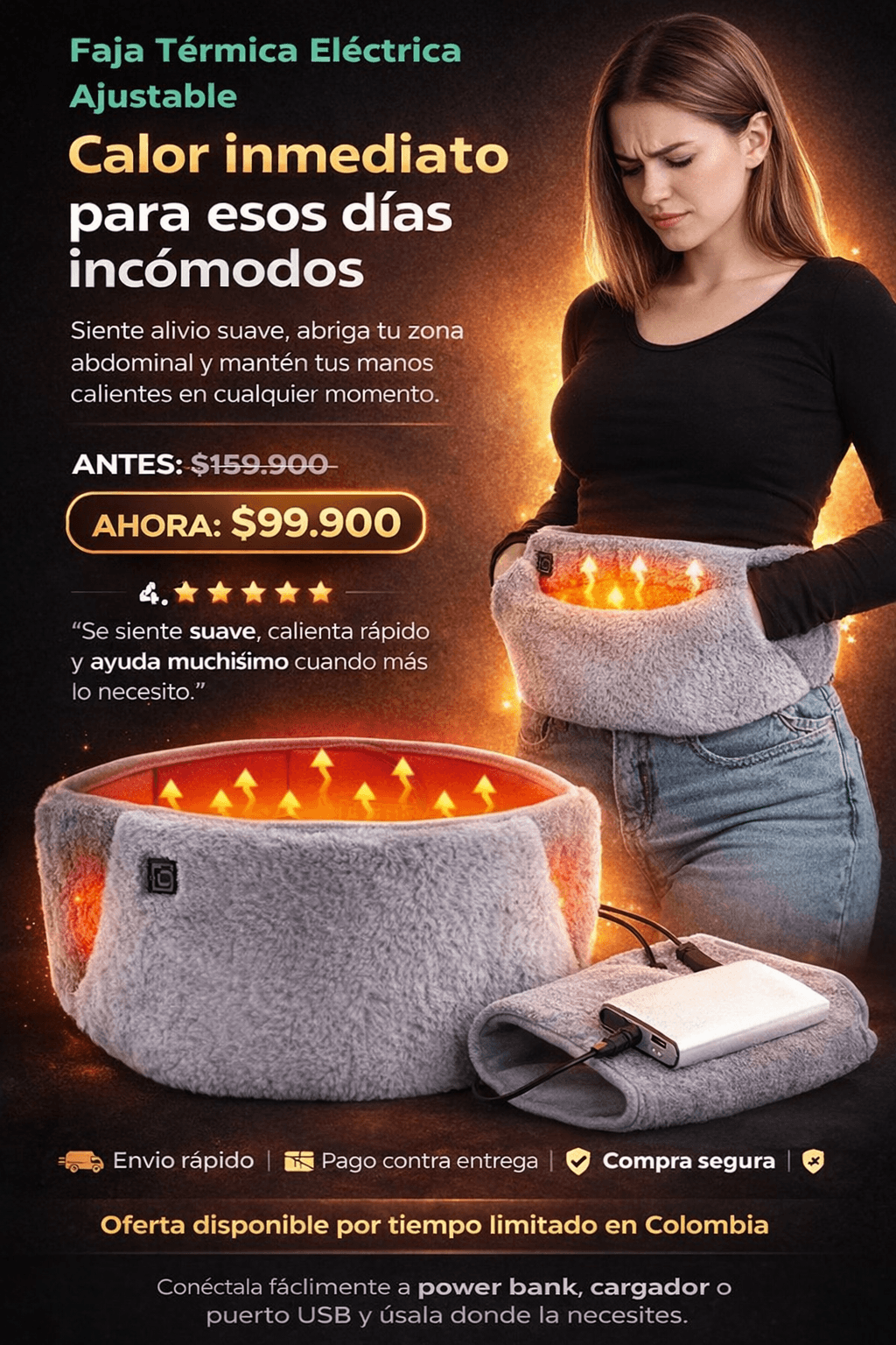 Faja Termica Electrica Ajustable