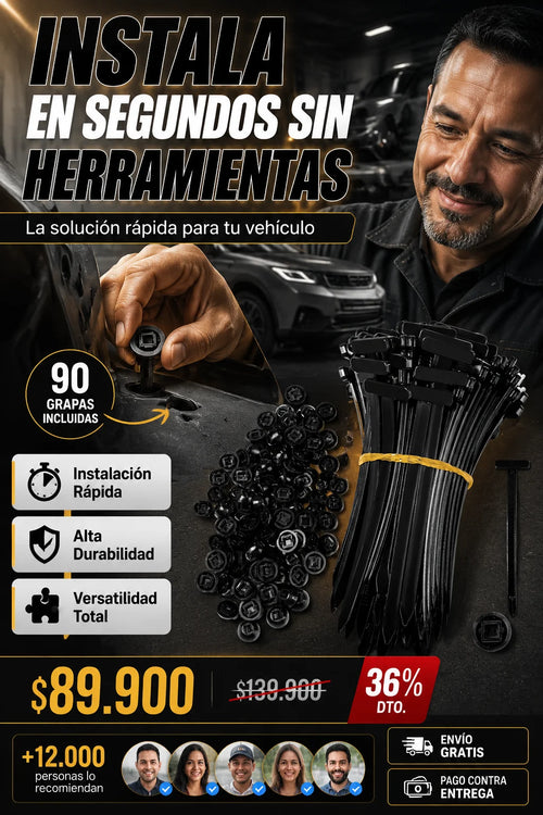 Fijacion Segura Sin Tornillos x 90 und