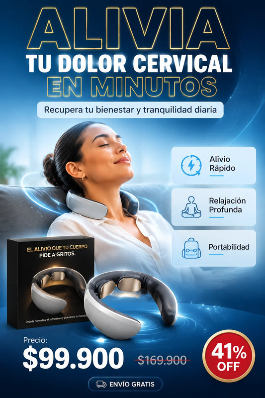 NeuroNeck Pro™ - Masajeador Cervical que Activa Puntos de Presión - Reduce Tinitus y Dolor Diario en Minutos