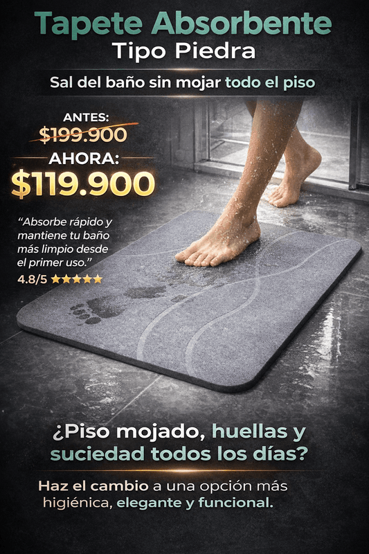 Tapete Absorbente tipo Piedra