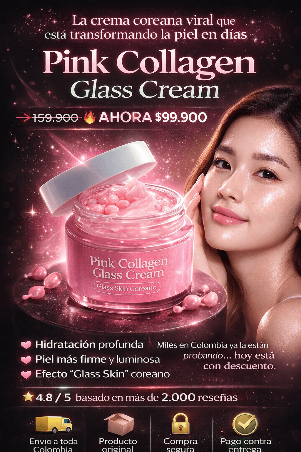 Pink Collagen Glass Cream