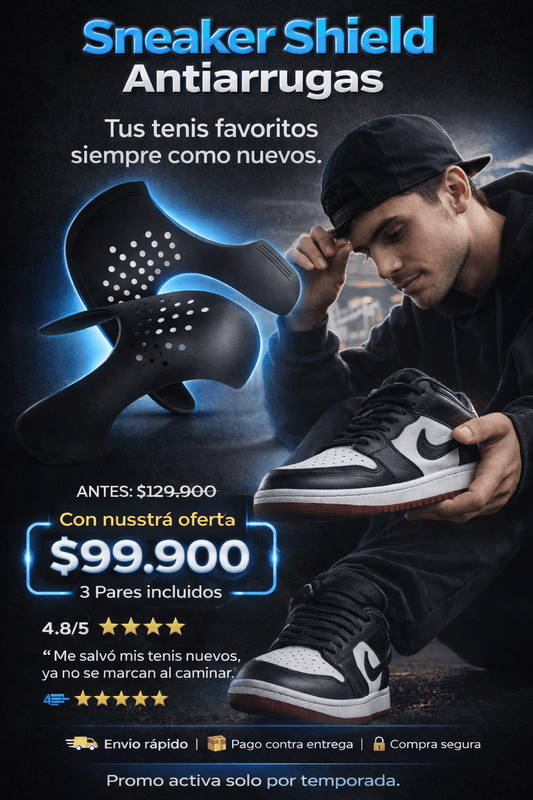 Sneaker Shield antiarrugas 3 x 1