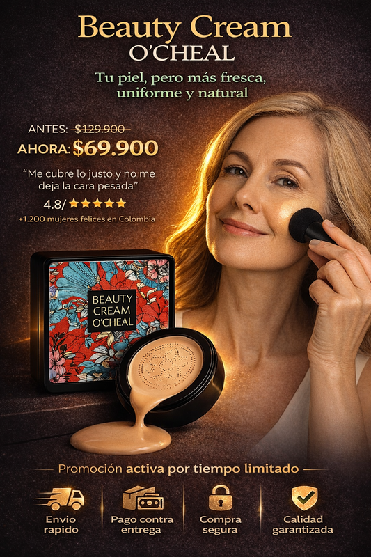 Base de Maquillaje Hidratante, Cobertura Perfecta, Resistente al Agua y Vitamina C