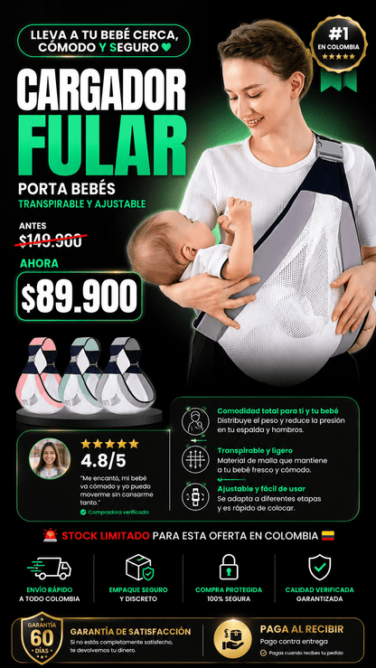 Cargador bebes Soporte Fular