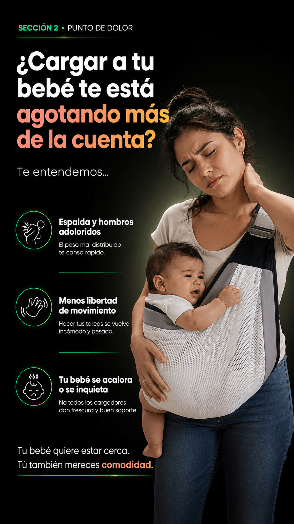 Cargador bebes Soporte Fular