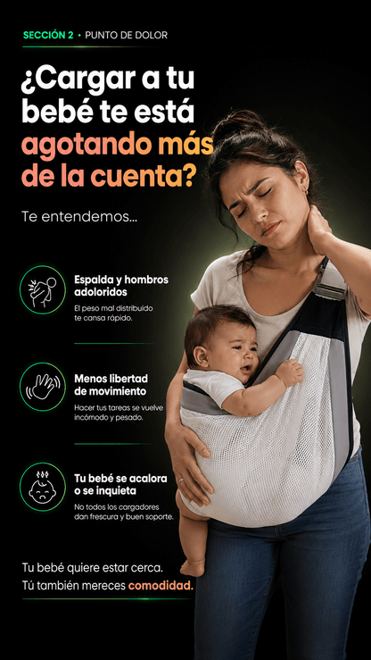 Cargador bebes Soporte Fular