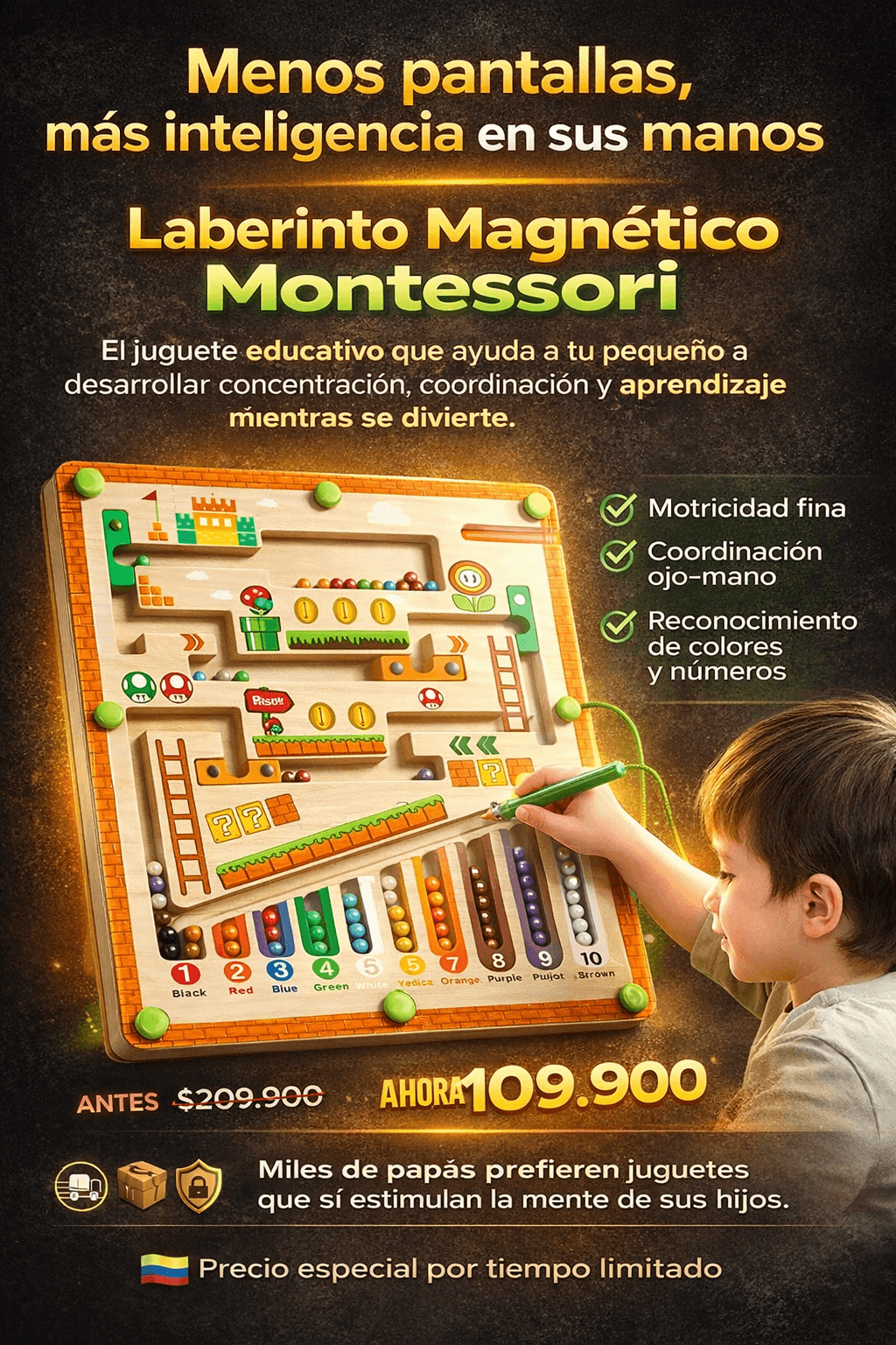 Laberinto Magnético Montessori