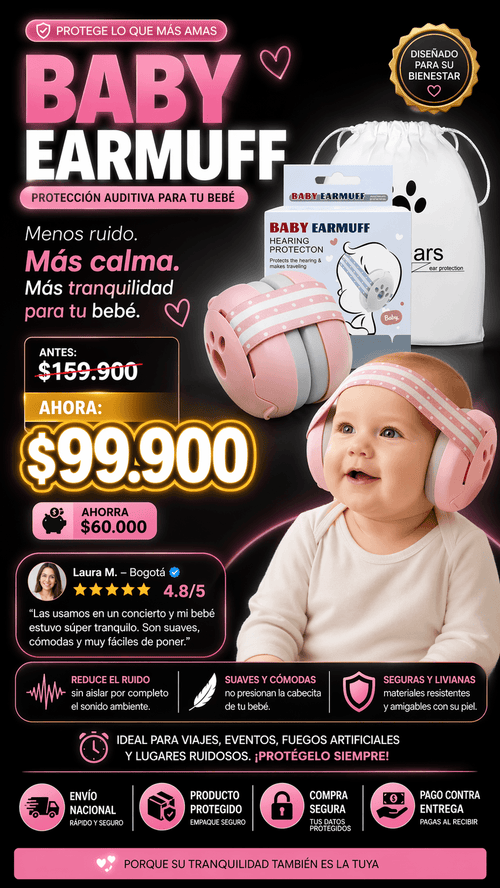 Baby Earmuff Protecto Auditivo para bebe