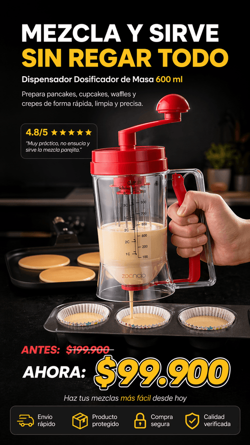 Dispensador de Masa Para Pancakes