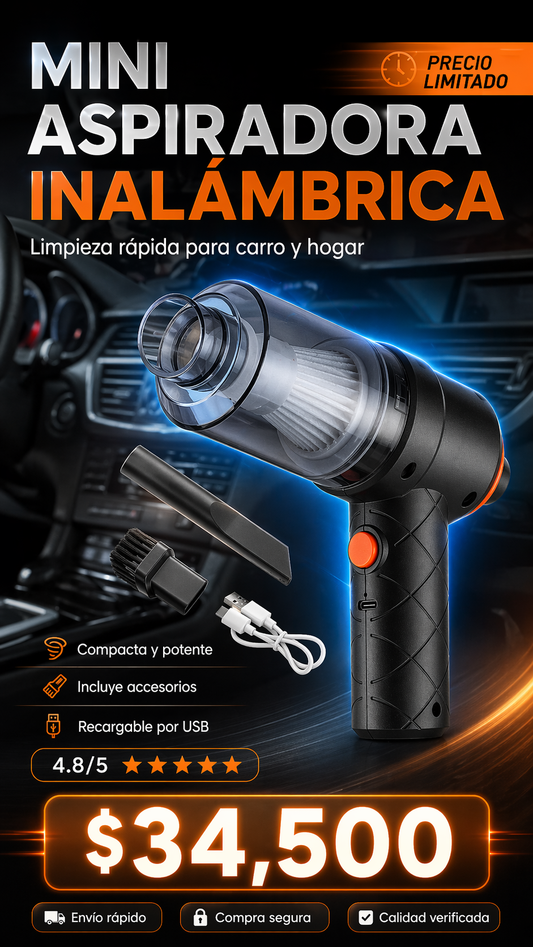 Mini Aspiradora Para Carro Portátil