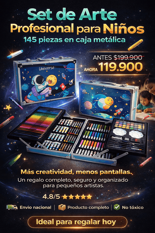 Set de Arte Profesional de 145 Piezas Importado 🇺🇸