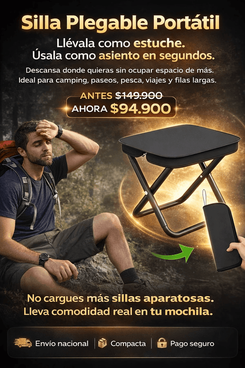 Silla Plegable Portátil importada 🇺🇸