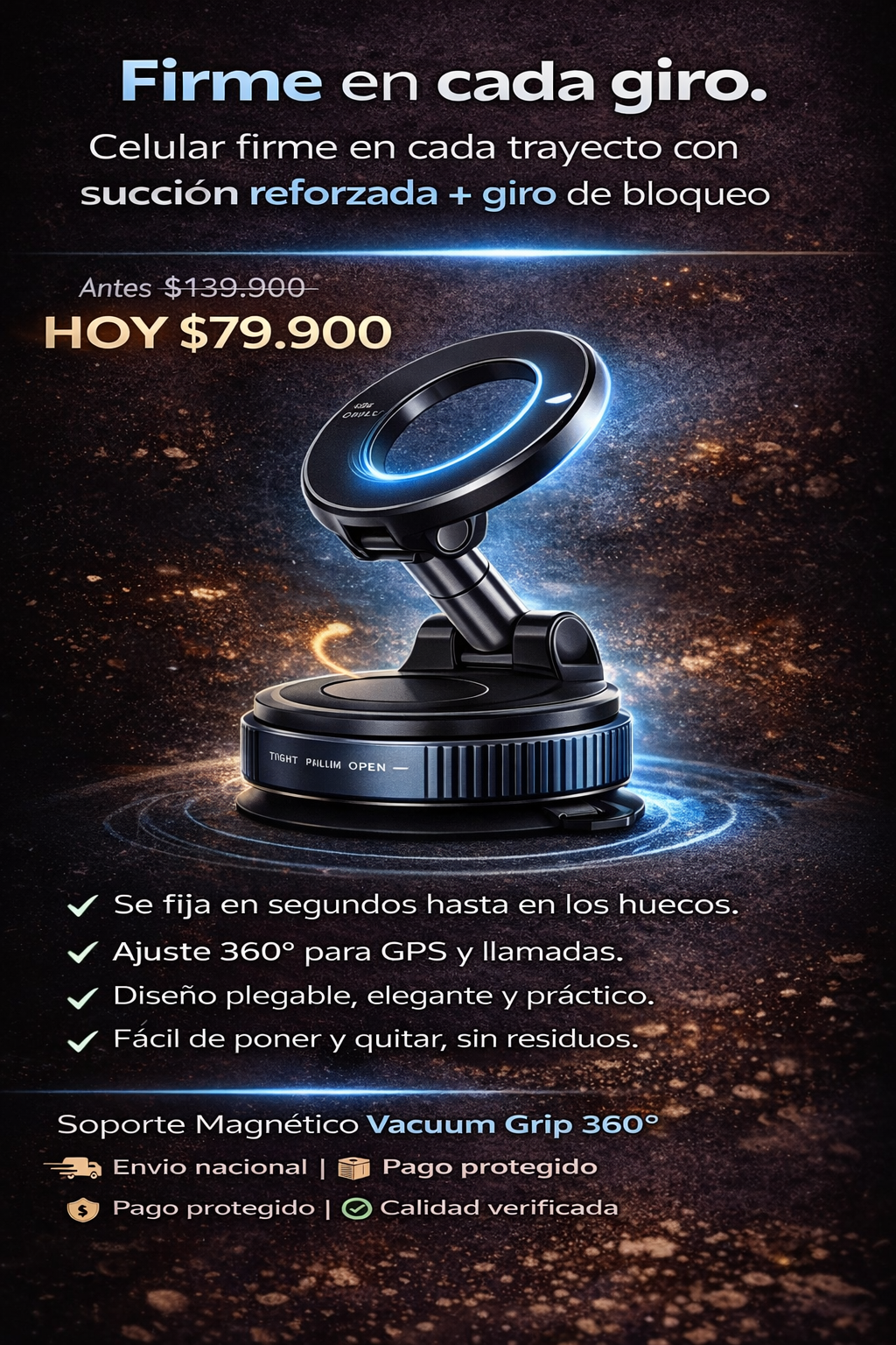 Magneto 360 Soporte Magnético Importado 🇺🇸