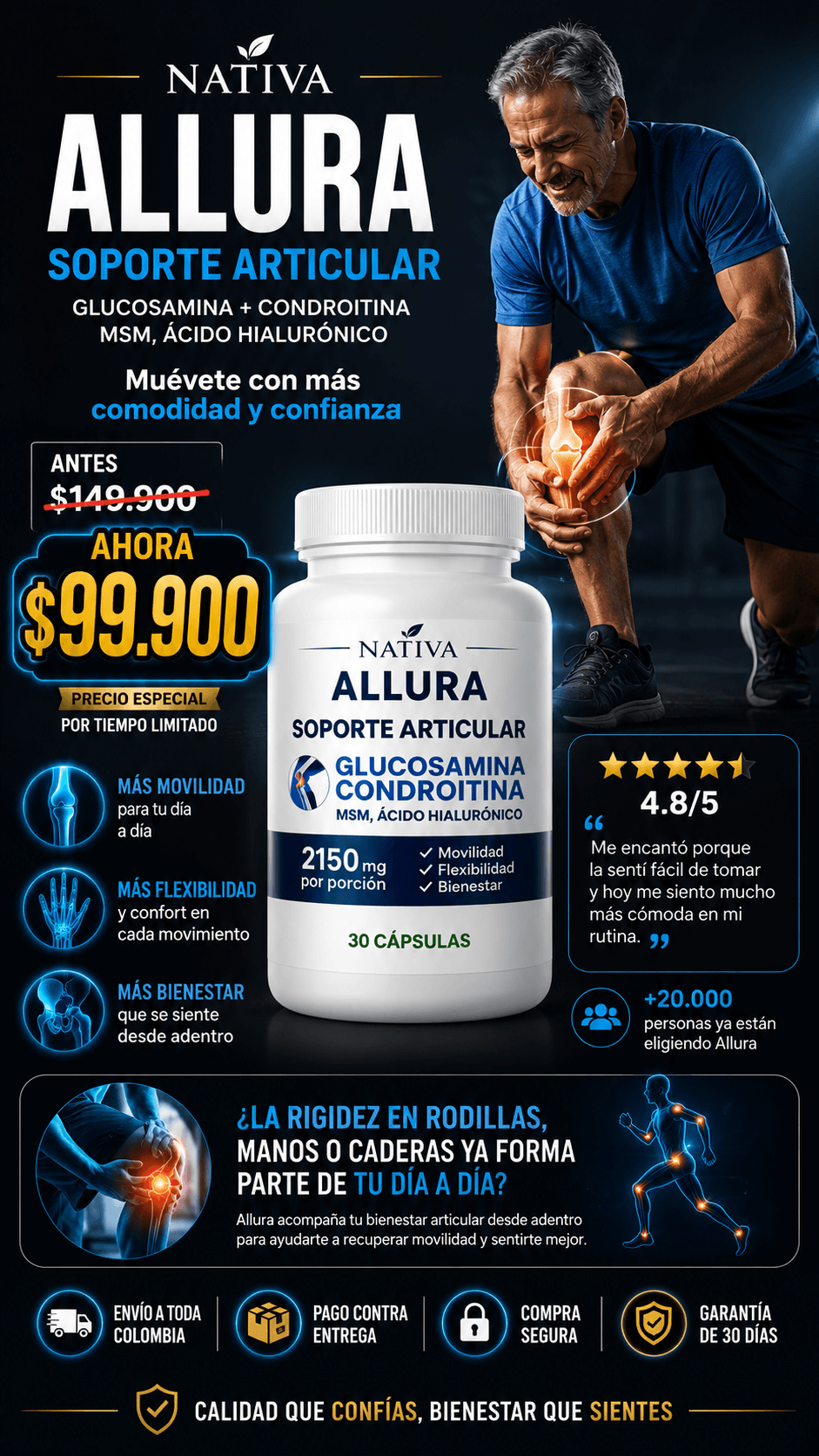 ALLURA: Capsulas de soporte articular