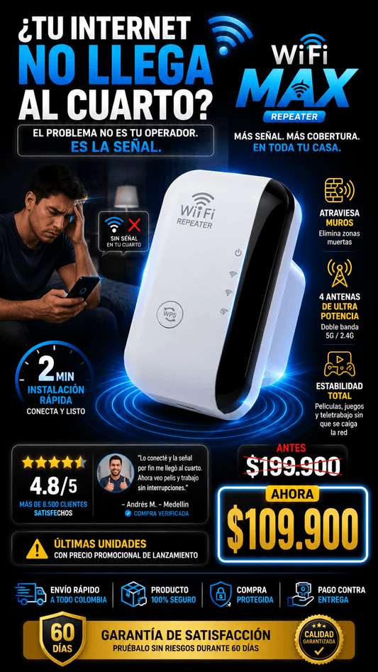 WiFi MAX Repeater: más señal en toda tu casa