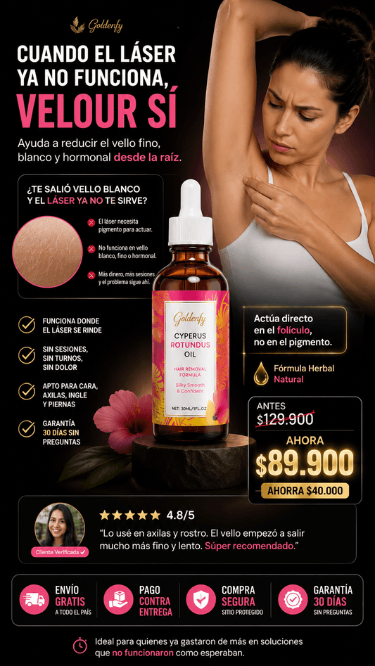 Cyperus Rotundus Oil 30 ml - Aceite Depilación Definitiva