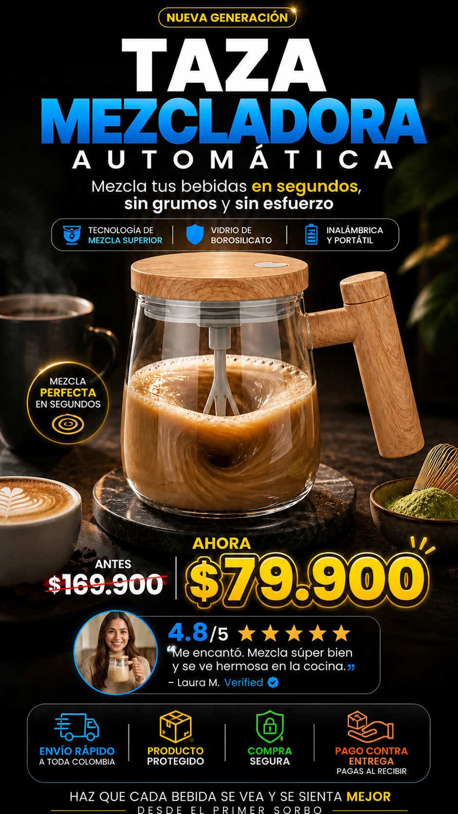 Taza Mezcladora Automática