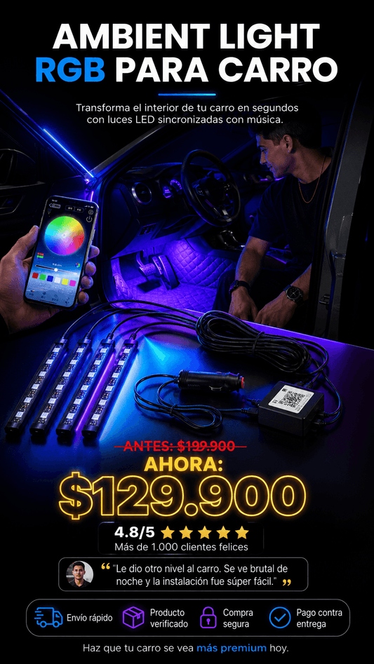 Luz Led RGB para carro