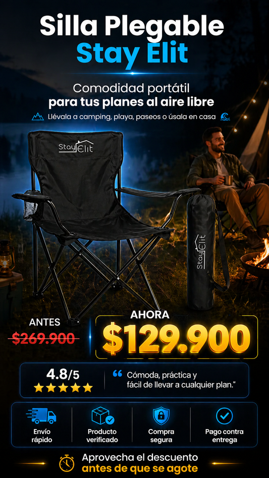 Silla de camping plegable