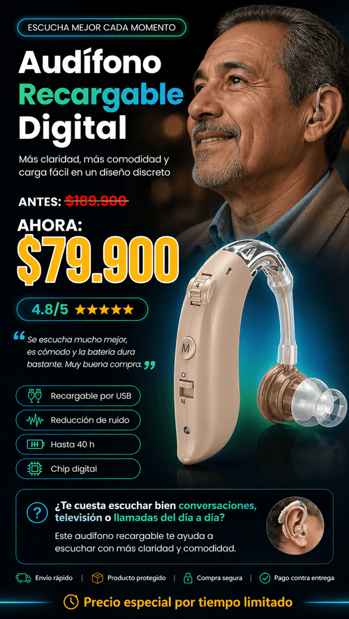 Audífono Amplificador Sonido Para Sordos