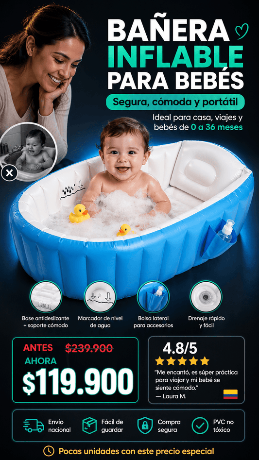 Bañera inflable para bebe