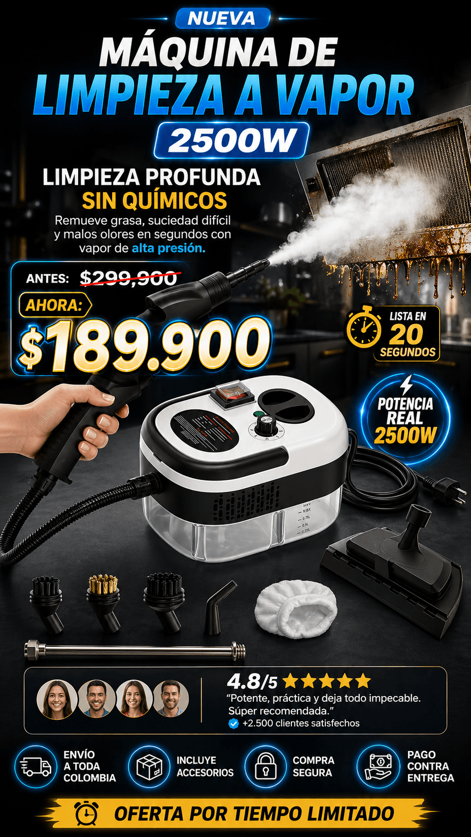 Limpiador vapor