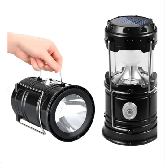 led solar camping lantern