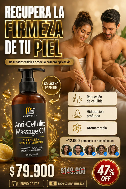 Aceite de masaje reafirmante con colágeno